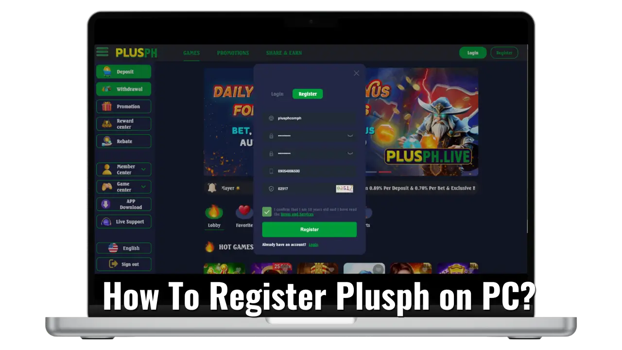 How To Register Plusph on PC?