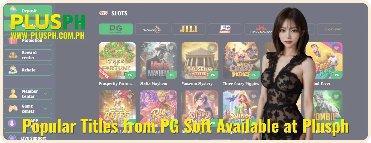 Popular Titles from PG Soft Available at Plusph